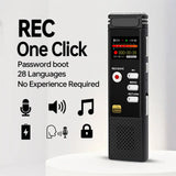 Digital Voice Recorder Professional long time recording device Dictaphone Noise Reduction Audio USB-C Activated handy personal