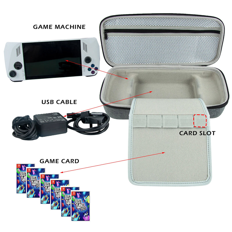 Hard Carrying Case for Asus ROG Ally X Game Console Handle Travel Portable Storage Bag Box for Asus ROG Ally X Game Accessories