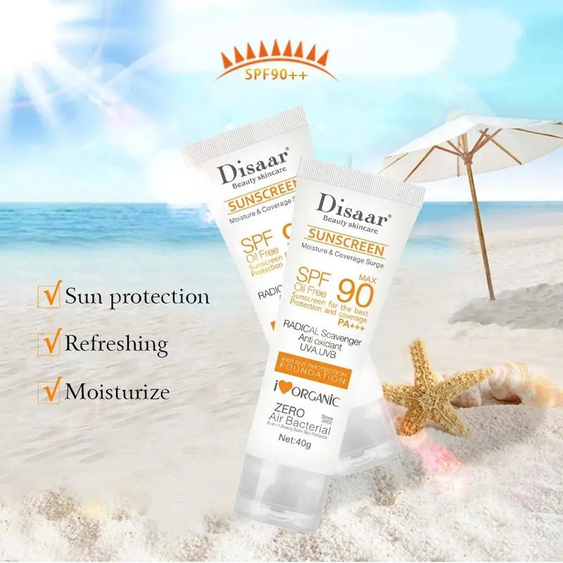 Face Body Whitening Sun Cream SPF 90 Sunblock Skin Protective Cream Anti-Aging Oil-control Moisturizing Skin Care