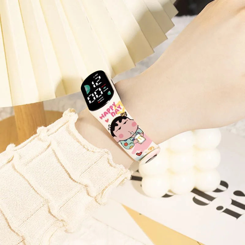 Shin-Chan Luminous Kids Watch – Waterproof & Sports