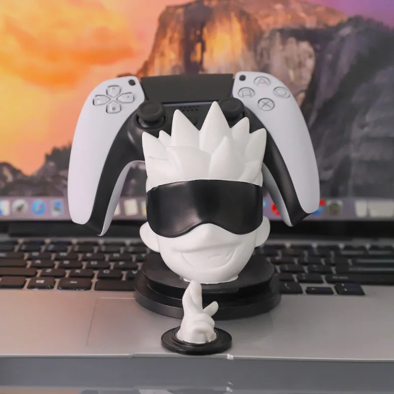 Jujutsu Kaisen Satoru Gojo anime Game controller stand hanger and Headphone Holder Universal Game Accessories Desktop ornament