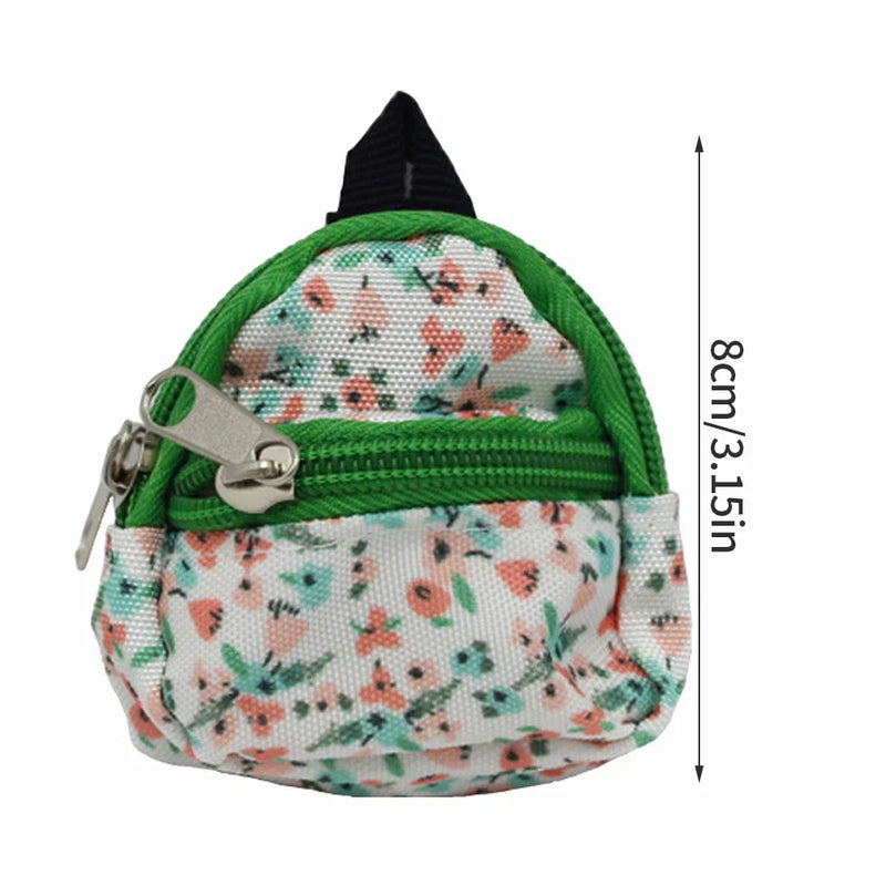 Labubu Doll Canvas Backpack Simulation Pet Bag for 15/17cm Dolls Cute Doll Accessories