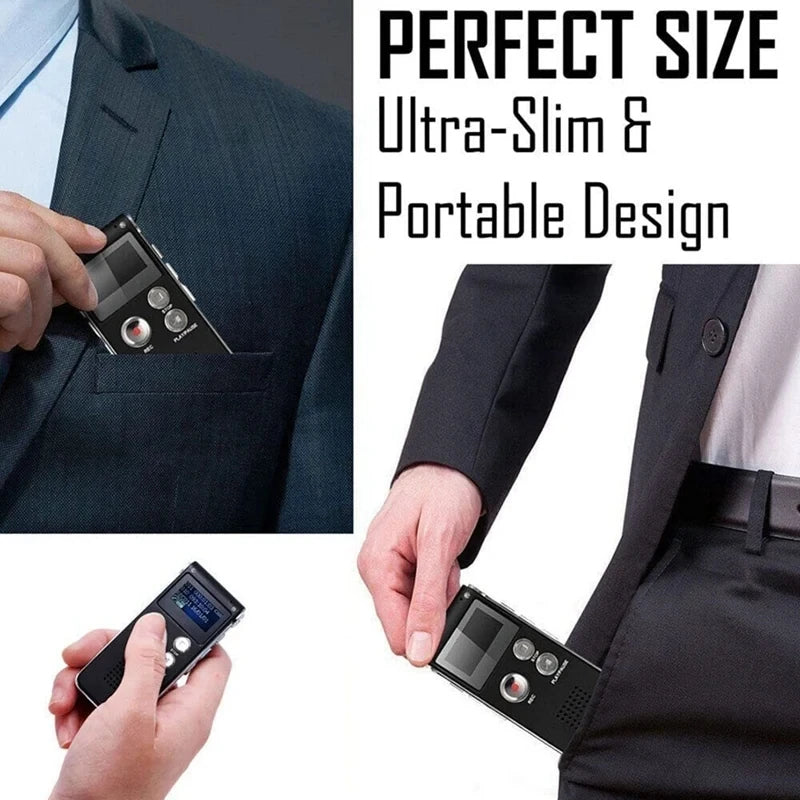 8GB Voice Recorder MP3 Player Mini Sound Audio Recorder Professional Mini USB Flash Drive Recording Dictaphone