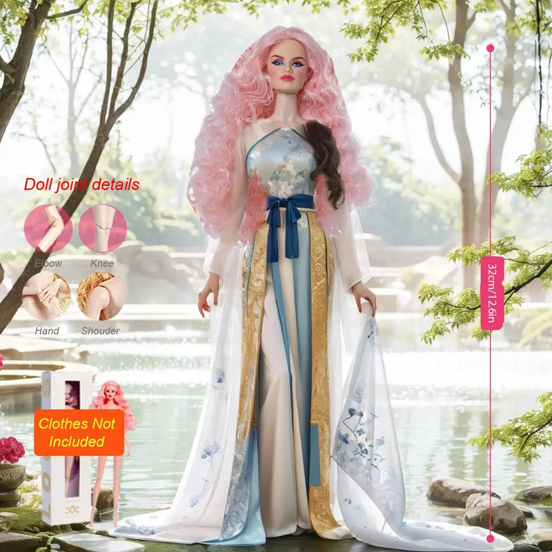 12.6" Realistic BJD Doll – 12 Jointed (No Clothes)