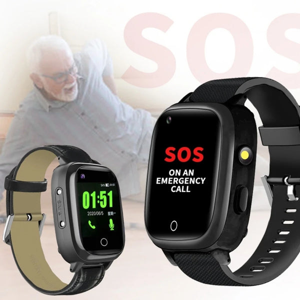 Smart Watch For Old People Elderly Smart Watch For Senior Fall Detection GPS Positioning 4G Sim Card SOS Phone Call Heart Rate T