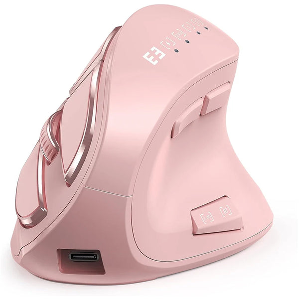Ergonomic Mouse Blueooth Wireless Vertical Mouse Rechargeable Optical Mice for iPad Laptop Computer