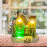 Lighted up Christmas Village House Christmas Scene House Home Collectible