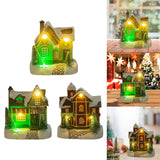Lighted up Christmas Village House Christmas Scene House Home Collectible