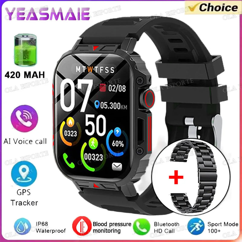 2025 Smartwatches For Women GPS Smart Watch Men 1.95 Inch HD Display GPS & Make/Receive Phone Calls 340mAh Battery Braceletes