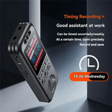 Digital Voice Recorder MP3 Player HD Noise Reduction WAV Audio Player One-Button Portable Recording Deviceabgi
