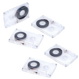 A06F-10X Blank Audio Cassettes – Clear & Recordable