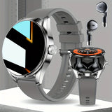 2025 New Smart Watch Earphones 2 in 1 1.46 Inch HD Touch Screen Wireless Call Camera Alarm Clock 100+ Sports Training Modes Gift