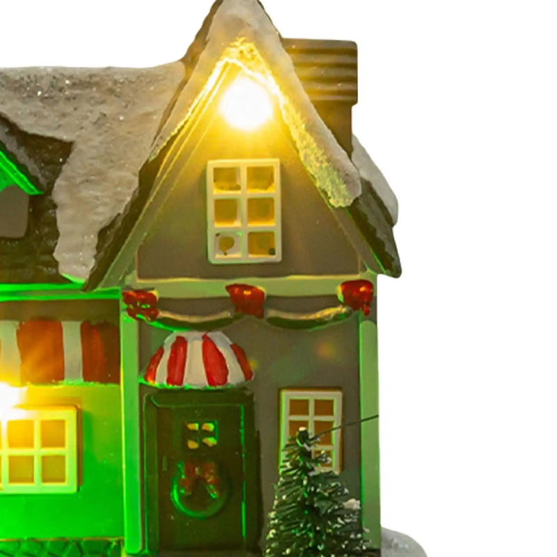 Lighted up Christmas Village House Christmas Scene House Home Collectible