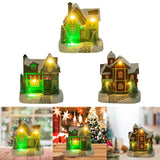 Lighted up Christmas Village House Christmas Scene House Home Collectible