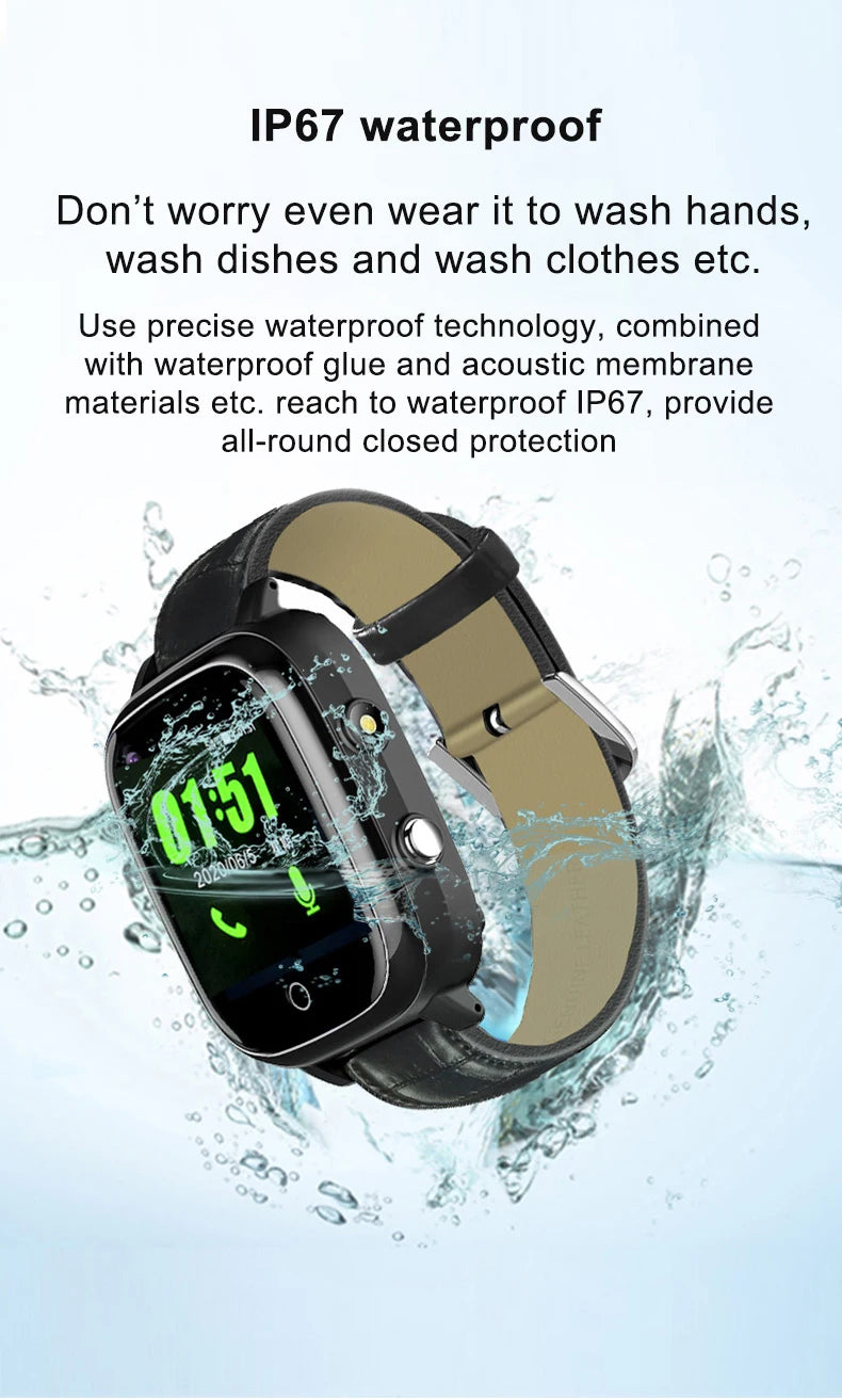 Smart Watch For Old People Elderly Smart Watch For Senior Fall Detection GPS Positioning 4G Sim Card SOS Phone Call Heart Rate T