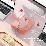 Ergonomic Mouse Blueooth Wireless Vertical Mouse Rechargeable Optical Mice for iPad Laptop Computer