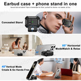 2025 new airpod pro usb c/2nd/1st case carbon fibre design with Phone Stand&Magnetic charging Boxs for Men AirPod 4/Pro 2 3 Case