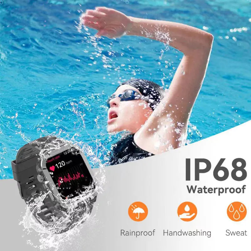 Smart Watch for Men Women with Activity Tracker Heart Rate Blood Pressure SpO2 Sleep Monitor, 1.91" HD Screen for Android iOS