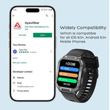 Smart Watch for Men Women with Activity Tracker Heart Rate Blood Pressure SpO2 Sleep Monitor, 1.91" HD Screen for Android iOS