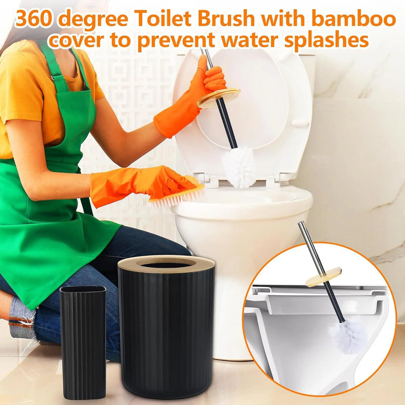 PureBath 6-Piece Set (Holder, Bin, Brush, Cup, Dish, Dispenser)