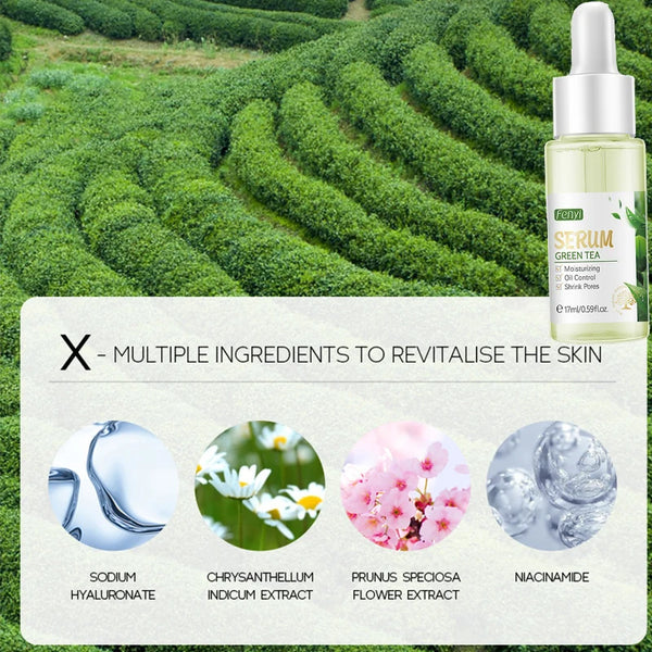 SakuraSkin Green Tea Cosmetic Set – Moisture & Glow