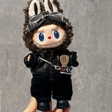 Labubu Baby Clothes Are Cool and Trendyy Earphones Leather Jacket Top Suit First, Second and Third Generation Labubu Clothes Enamel Doll Wear