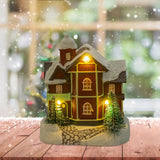 Lighted up Christmas Village House Christmas Scene House Home Collectible