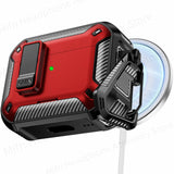 2025 new airpod pro usb c/2nd/1st case carbon fibre design with Phone Stand&Magnetic charging Boxs for Men AirPod 4/Pro 2 3 Case