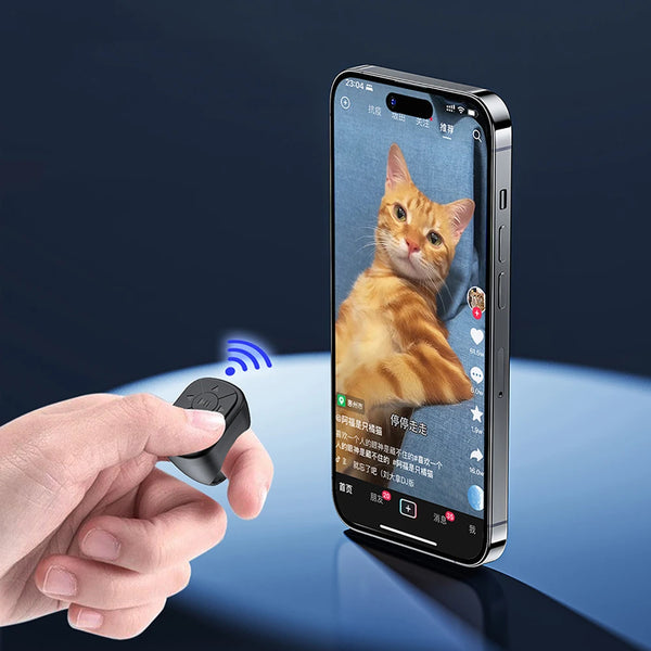 Blutooth Remote Control Button Ring Auto Clicker Finger Remote Mobile Phone Video Remote Control Selfie Stick Camera Controller