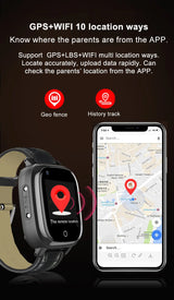 Smart Watch For Old People Elderly Smart Watch For Senior Fall Detection GPS Positioning 4G Sim Card SOS Phone Call Heart Rate T