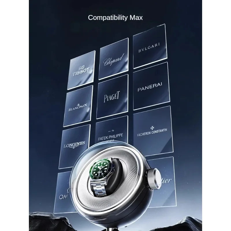 LuxSpin LED Watch Winder – Automatic Storage Box