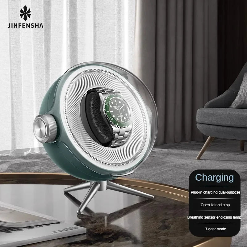 LuxSpin LED Watch Winder – Automatic Storage Box
