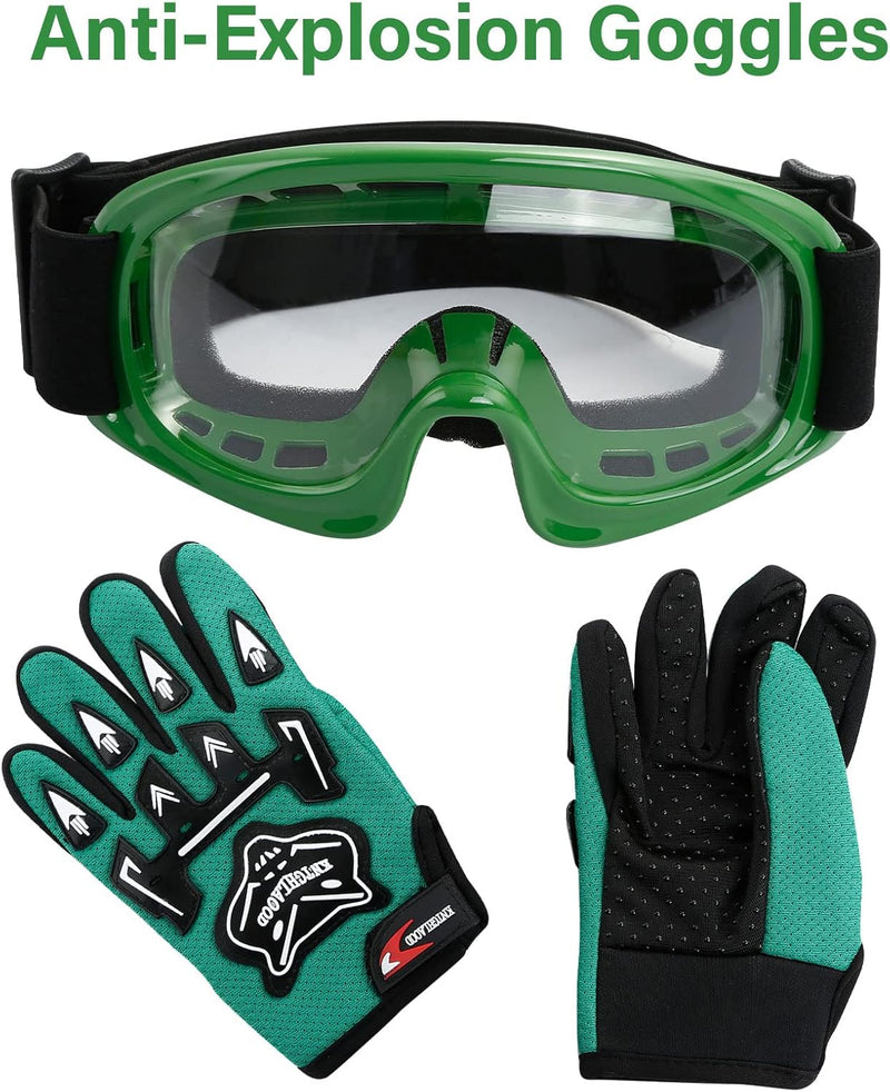 TCMT Youth Kids Helmet Motocross ATV Dirtbike BMX MX Offroad Full Face Motorcycle Helmet Gloves Goggles Dot Approved