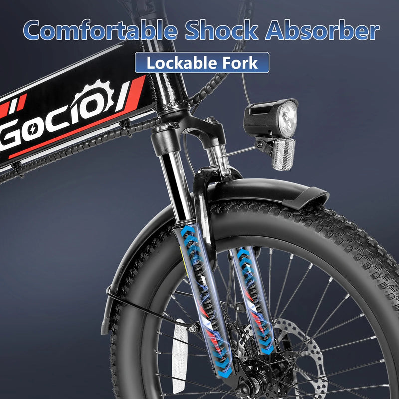 Foldable Electric Bike for Adults, Peak 750W Electric Mountain Bicycles, 20" * 2.4" Fat Tire Electric Bicycle, 375Wh 48V Removable Lithium-Ion Battery,Urban Commuter Ebike Man Woman UL2849