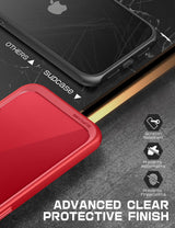 SUPCASE Unicorn Beetle Style Series Case for Iphone 13 (2021 Release) 6.1 Inch, Premium Hybrid Protective Clear Case (Red)