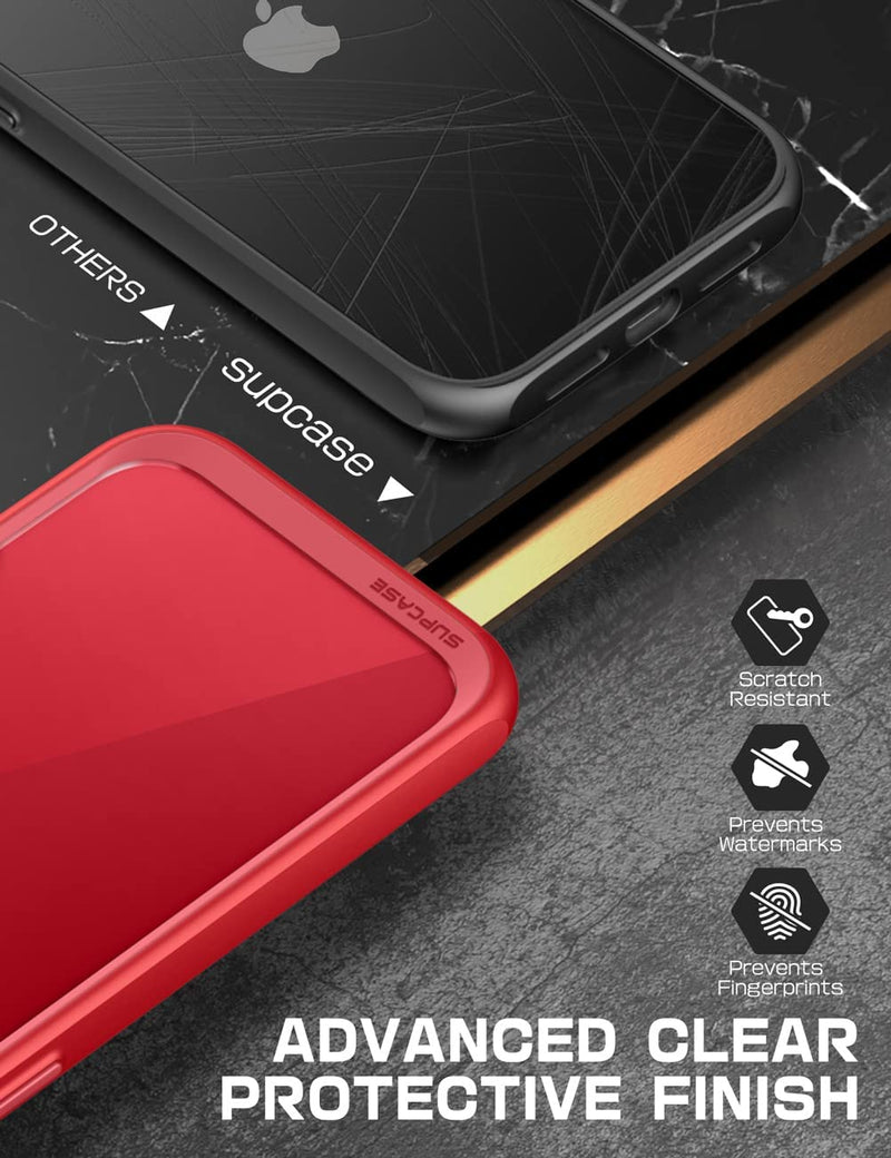 SUPCASE Unicorn Beetle Style Series Case for Iphone 13 (2021 Release) 6.1 Inch, Premium Hybrid Protective Clear Case (Red)