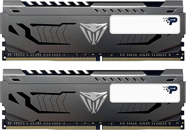 Patriot Viper Steel DDR4 RAM 16GB (2X8GB) 3200Mhz CL16 1.35V UDIMM Desktop Gaming Memory Kit Compatible with XMP - PVS416G320C6K