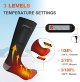 Flyhare Heated Socks,Electric Heated Socks,4000Mah Foot Warmer Heated Socks,3 Level Settings Heated Socks,Rechargeable Heating Cotton Socks,Foot Warm Socks