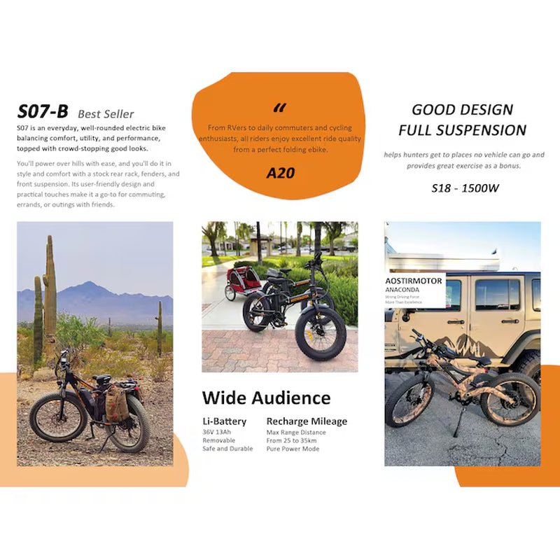 20-In Adult Unisex E-Bike
