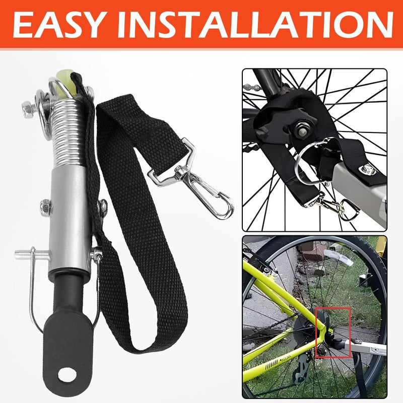 Bike Trailer Hitch Steel Cycling Trailer Coupler Attachment Bike Hitch Linker Connector Quick Release Bike Adapter for Child Pet Bike Trailer
