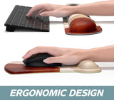 ITNRSIIET Mouse Pad Wrist Support Keyboard Wrist Rest Pad Ergonomic Mousepad Non-Slip Memory Foam Keyboard Pad Easy Typing Pain Relief Perfect for PC Laptop Gaming Office, Abstract Art Style