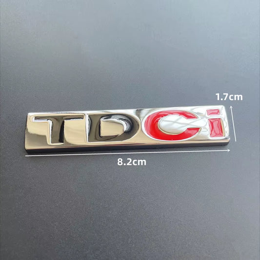 3D Metal Chrome Black Logo TDCI Emblem Car Fender Trunk Badge for Ford Fiesta Kuga Mondeo MK3 Focus MK2 TDCI Sticker Accessories