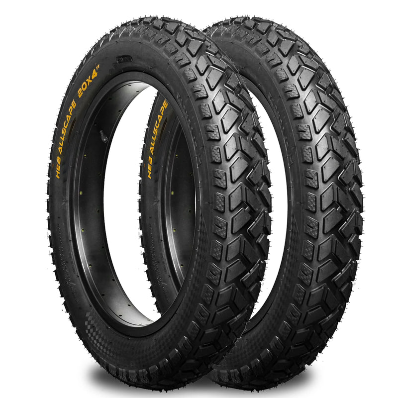 ALLSCAPE 20X4 Fat Tire for E-Bikes, Includes 2 Tires