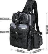 BLISSWILL Outdoor Tackle Bag - Large Water-Resistant Fishing Backpack