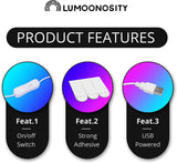 Lumoonosity Game Controller LED Neon Sign - Gamepad Shaped Light for Gamers and Streamers - Gaming Console Night Light with On/Off Switch for Bedroom and Game Room Decor