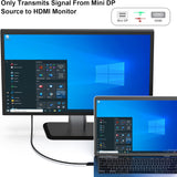 Mini Displayport to HDMI Cable, Benfei 4K Mini DP to HDMI 6 Feet Cable (Thunderbolt Compatible) with Macbook Air/Pro, Surface Pro/Dock, Monitor, Projector