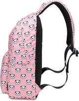 Abshoo Lightweight Cute Panda Backpacks for Girls School Backpacks with Lunch Bag (Panda Pink Set)