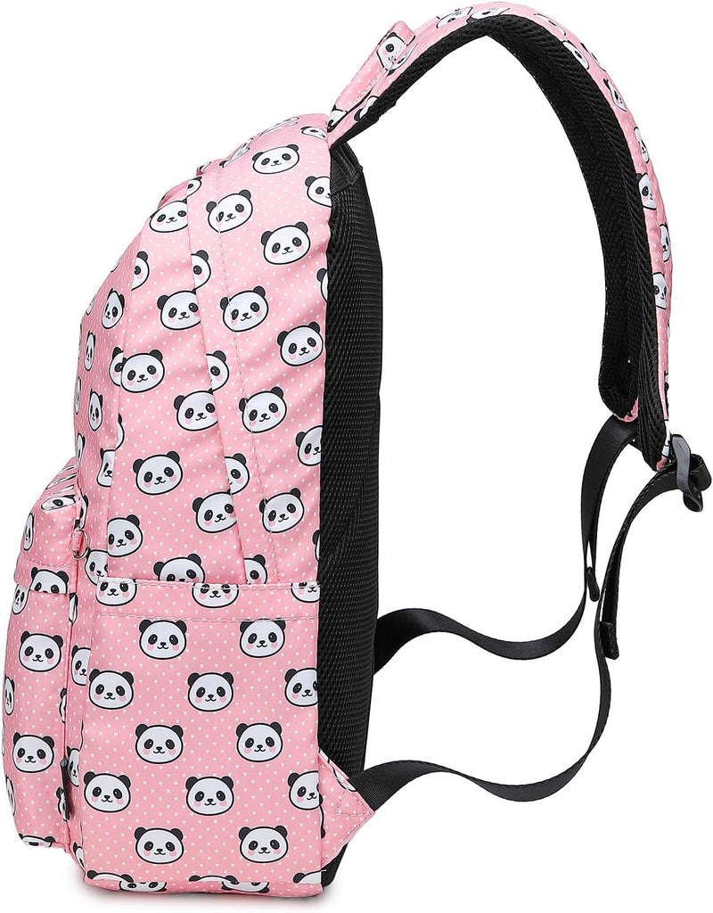 Abshoo Lightweight Cute Panda Backpacks for Girls School Backpacks with Lunch Bag (Panda Pink Set)