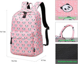 Abshoo Lightweight Cute Panda Backpacks for Girls School Backpacks with Lunch Bag (Panda Pink Set)