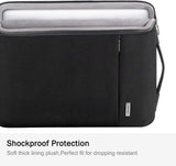 LANDICI 360° Protective Laptop Sleeve 11.6 Inch for Surface Pro 7 8 9/Laptop Go 2 3, Macbook Air 11, Small Computer Bag Carrying Case for 11-12 Inch Chromebook, Slim, Shockproof, Waterproof, Black